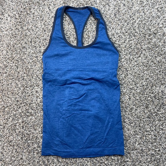 lululemon athletica Tops - Lululemon Womens Small‎ Racerback Tank Top Blue Athletic Yoga Gym Workout
